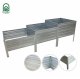Raised Garden Bed Klasika Garden, Galvanized, 225x75 cm