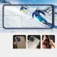 Hybrid Armor Samsung Galaxy S23 Ultra Case Clear 3in1, Transparent with Blue Frame