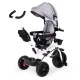 Ecotoys JM-322 Kids Tricycle with 360° Swivel Seat and Canopy, Grey