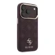 Guess Stripe Peony 4G MagSafe Case for iPhone 17 Pro / 18 Pro - Burgundy