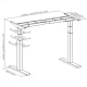 Electric Height-Adjustable Desk Frame without Tabletop, Black