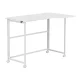 Maclean MC-1250 L/W Folding L-Shaped Desk, 100x65cm, White