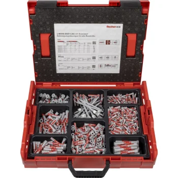 Fischer DuoLine L-Boxx 102 Plug Assortment, 833 pcs