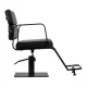 Gabbiano Porto Hairdressing Chair with Black Base, Black