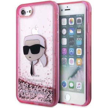 Apple iPhone 8 / 7 / SE (2020) (2022) 4.7" Karl Lagerfeld Glitter Karl Head Case Cover (KLHCI8LNKHCP), Pink