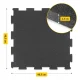Protective Interlocking Gym Floor Mat Tile 48.5 x 48.5 x 1.5 cm
