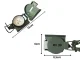 Tactical Military Metal Compass with Folding Case and 1:50 000 Scale, Green