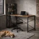 ModernHome Computer Desk with Bookshelf 120x60 cm, Dark Walnut