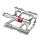 Rockbros JT410S 4-Bearing Bicycle Pedals - Silver