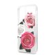 Apple iPhone 11 Pro 5.8\'\' Guess Flower Desire Pink & White Rose Case Cover (GUHCN58ROSTRT), Transparent