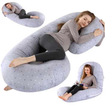 Nicekids C-Shape Pregnancy and Nursing Pillow, 130x70 cm