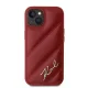 Karl Lagerfeld iPhone 15 / 14 / 13 Case Diagonal Quilted Script, Red