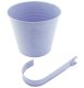 Balcony flower pot with handle 16 cm, light purple