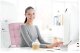Ergonomic Office Chair Sofotel Benton for Home Office, Pink and White