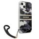 Guess iPhone 13 mini Case Camouflage Strap Black