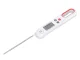 Folding Kitchen Thermometer with LCD Display for Meat and Liquids, White