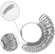 Metal Ring Sizer Tool Set with Mandrel and Finger Gauge