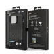 Apple iPhone 14 Pro Max 6,7\" BMW Leather Carbon Case Cover (BMHCP14X22NBCK), Black