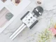 Wireless Bluetooth Karaoke Microphone with Speaker and Case, Silver