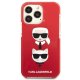 Karl Lagerfeld iPhone 13 Pro/13 Case Karl&Choupette Head Red