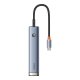 Baseus UltraJoy Series 5-in-1 USB-C Hub HDMI, USB 3.0, PD, RJ45, Grey