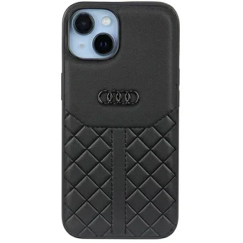Audi Genuine Leather dėklas iPhone 14 6.1", juodas