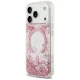 Guess Resin Bottom Glitter MagSafe Case for iPhone 17 Pro, Pink