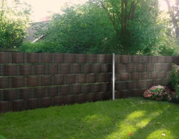 Fence Privacy Tape MIKKO RATTAN MK-01, 12.75 x 0.0475 m, 1200 g/m², Dark Brown