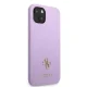 Apple iPhone 13 6.1\'\' Guess Saffiano 4G Small Metal Logo Case Cover (GUHCP13MPS4MU), Purple