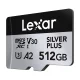 Lexar High-Performance Silver Plus microSDXC Memory Card 512GB with Adapter