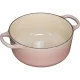 Le Creuset Signature Round Cast Iron Casserole 20 cm, 2.4 L, Shell Pink