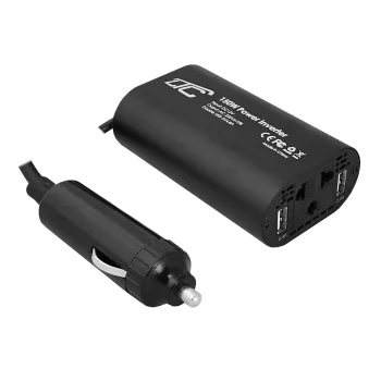 LTC 150W Car Power Inverter DC 12V to AC 230V Converter + 2xUSB 5V Charging Ports