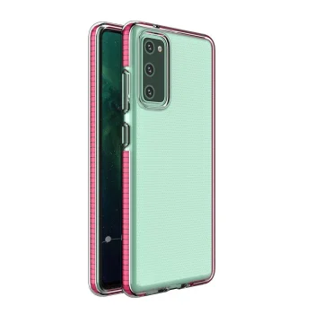 Spring Case Clear Gel Phone Case for Samsung Galaxy A72 4G, Light Pink