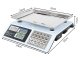 Electronic Retail Scale with Price Calculation, 40 kg, Light Blue