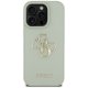 Guess Grained Big 4G Logo Case for iPhone 16 Pro Green