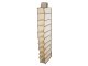 Hanging Wardrobe Organizer with 10 Shelves for Clothes, 120 cm, Beige