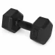 MOVEPRO Hexagonal Dumbbells Set 2x2 kg, Black