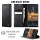 Samsung Galaxy S20 Ultra (SM-G988F) CASEME Wallet Magnetic Leather Case Cover, Black
