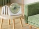 Portable Desk Fan, Quiet USB Rechargeable Cordless Fan with 3 Speeds