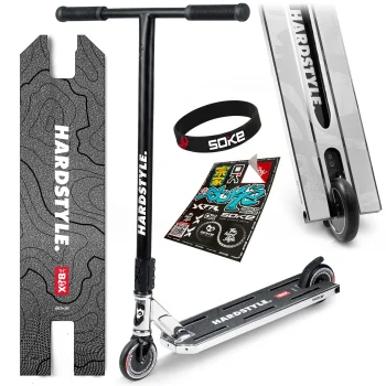 Soke Box Stunt Scooter, Silver/Black