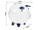 Transparent Glass Piggy Bank for Coins and Banknotes, 11x11x11 cm