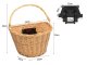 Large Woven Basket for Bicycles for Front Handlebar