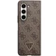Guess Samsung Galaxy Z Fold 5 Case Leather 4G Triangle Strass, Brown