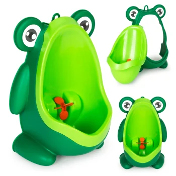 ECOTOYS Frog Potty Training Urinal for Boys with Suction Cup Mount