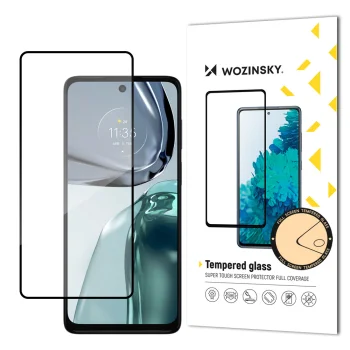 Wozinsky Full Glue Tempered Glass for Motorola Moto G62, Black