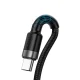 Baseus Cafule HW USB to USB Type C Data Charging Cable 40W 1m, Gray+Black