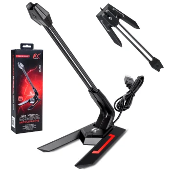 Žaidimų mikrofonas NanoRS RS710, USB, LED apšvietimas, 1.5 m