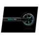 SOKE PRO Stunt Scooter for Freestyle Tricks, 110mm Wheels, Silver Turquoise