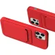 Silicone Phone Case for Samsung Galaxy A72 4G with Card Slot, Red