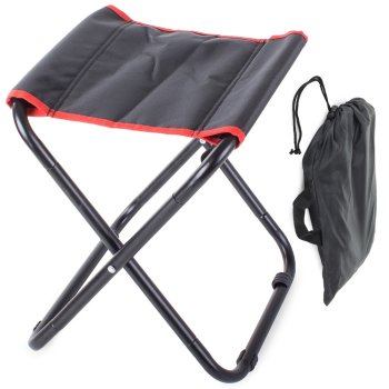 Folding Camping and Fishing Chair, Black